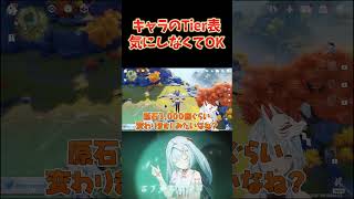原神のキャラのTier表とか気にせんでいいぞ！
