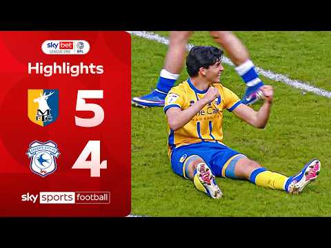 NINE-goal thriller in chaotic season finale! 🤯 | Mansfield 5-4 Cardiff | EFL Highlights