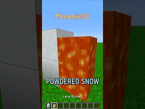 Powdered Snow + Lava = ???