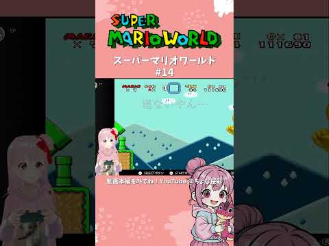 【スーパーマリオ】ヨッシーのペロンで落ちる