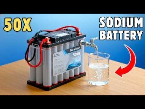 This Sodium Battery Uses 50x Cheaper Materials, Charges Faster Than Lithium, AND Makes Fresh Water