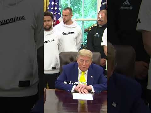 'Could a woman make your team, fellas?' - Trump asks Juventus players