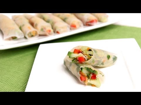 Homemade Summer Rolls Recipe - Laura Vitale - Laura in the Kitchen Episode 774 - UCNbngWUqL2eqRw12yAwcICg