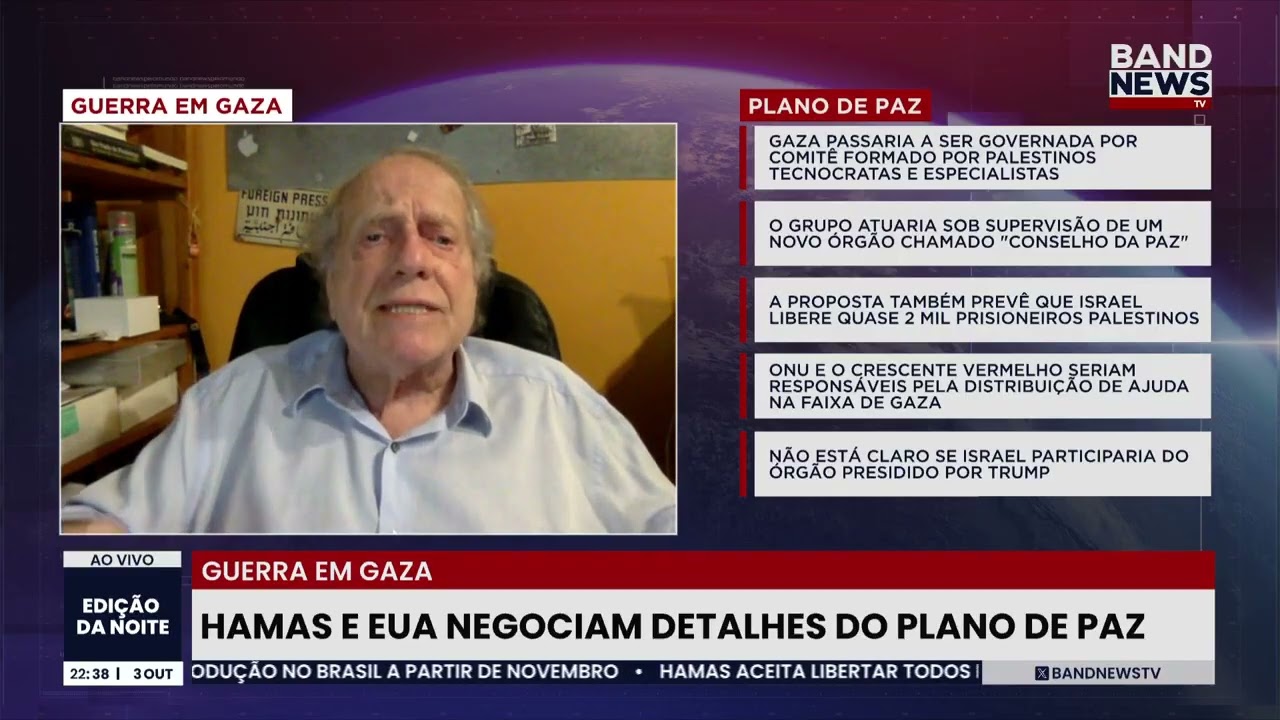 Hamas e EUA negociam detalhes do plano de paz | BandNews TV
