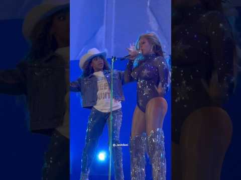 Blue is so expressive! Blue Ivy & Beyonce performs “YA YA” on the Cowboy Carter Tour #blueivy #bey