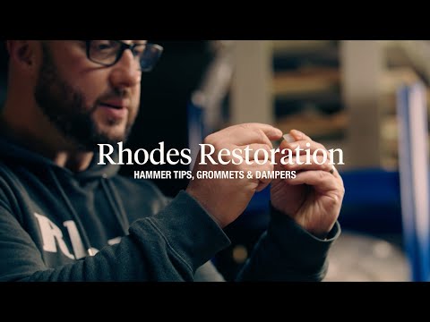 Rhodes Piano Restoration | Restoration Begins – Hammer Tips, Grommets & Dampers