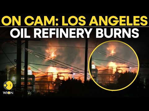 LIVE: Massive Fire Erupts At Chevron Refinery Just Outside Of Los Angeles | Captured On Cam