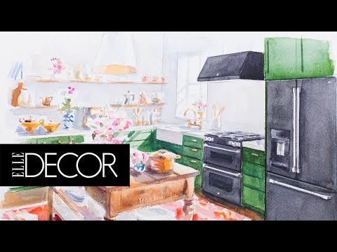 Family Style Dream Kitchen | Elle Décor + GE Appliances