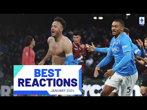 BEST GOAL REACTIONS January | Top 5 Goal Reactions of the Month | Serie A 2023/24