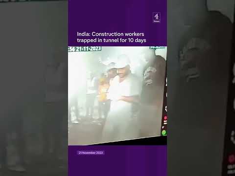India: Construction workers trapped in tunnel for 10 days