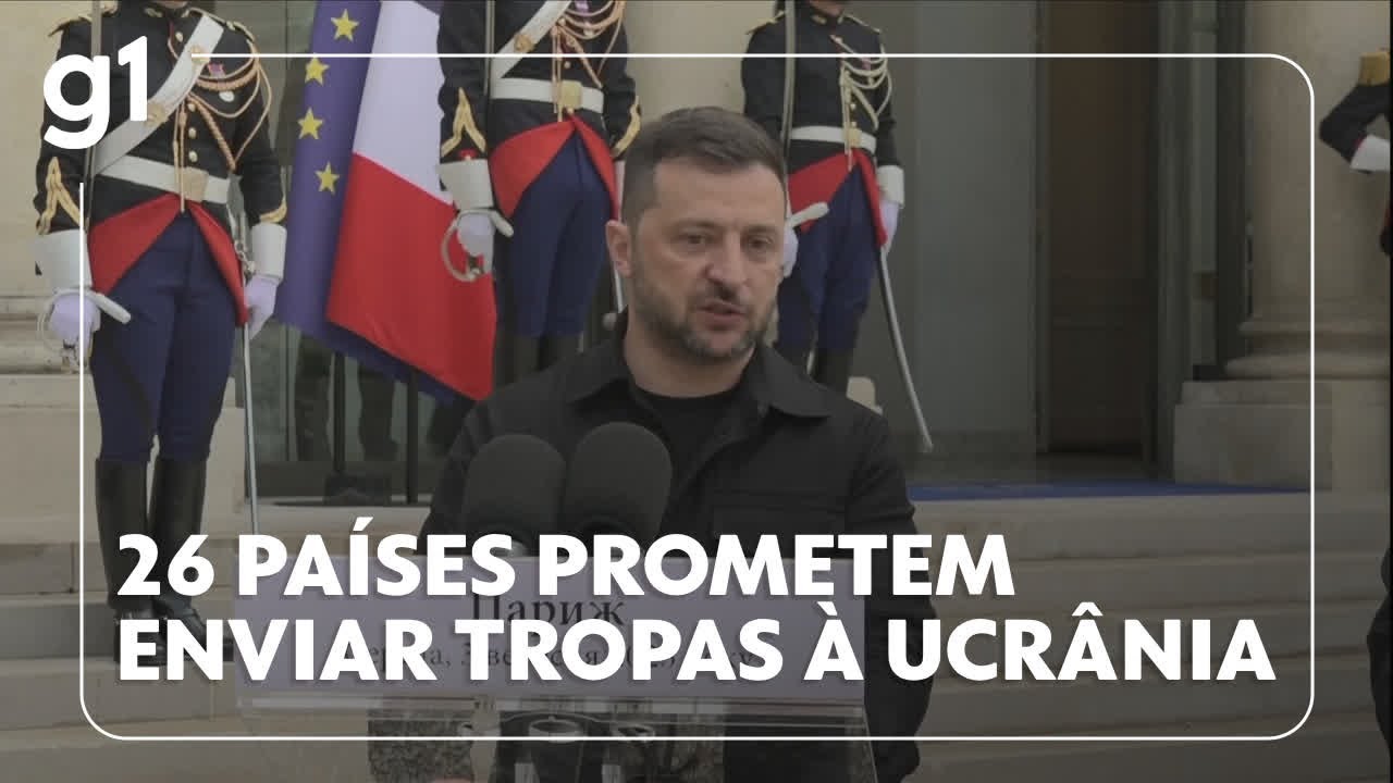 Guerra Rússia X Ucrânia 26 países prometeram enviar tropas como garantia de segurança