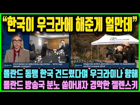 <strong>폴란드</strong> 방송국 분노 폭발, "한국이 우크라이나에 해준게 얼만데!" <strong>폴란드</strong> 동맹 한국 건드렸다며 우크라이나 향해 <strong>폴란드</strong> 방송국이 분노 쏟아내자 경악한 젤렌스키 대통령