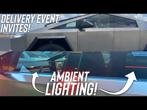 Cybertruck Ambient Lighting! 🤩 Event Invite Available! 😱
