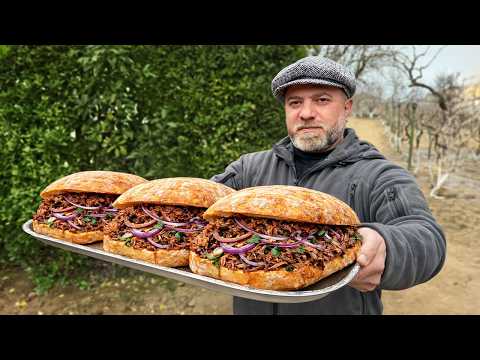 Shredded Steak Sandwich For Serious Countryside Hunger