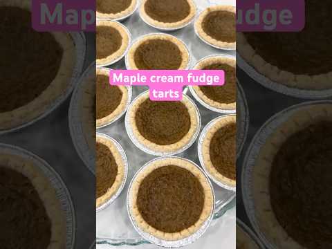Maple cream fudge tart #shorts #dessert