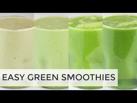 4 Healthy Green Smoothie Recipes | Healthy Breakfast Ideas - UCj0V0aG4LcdHmdPJ7aTtSCQ