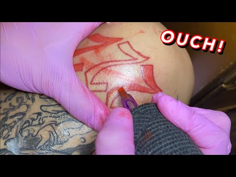 TATTOOING MYSELF FOR THE 1st TIME..FAIL!? 😱