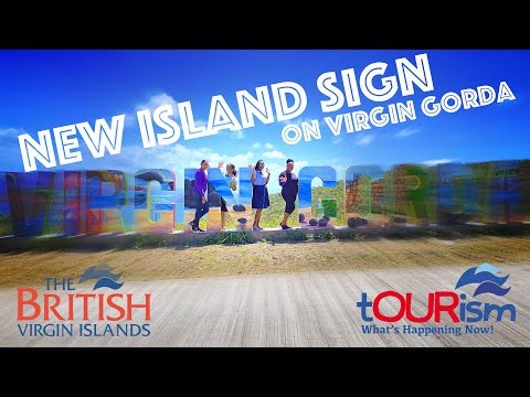 A new Island Sign on Virgin Gorda!!