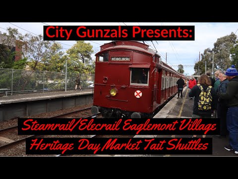 Steamrail/Elecrail Eaglemont Village Heritage Day Market Tait Shuttles