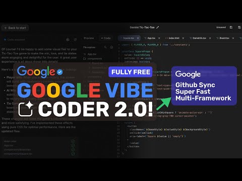 Google's AI Studio Vibe Coder 2.0: This IS THE BEST Fully FREE AI Coder & IT'S FREE!