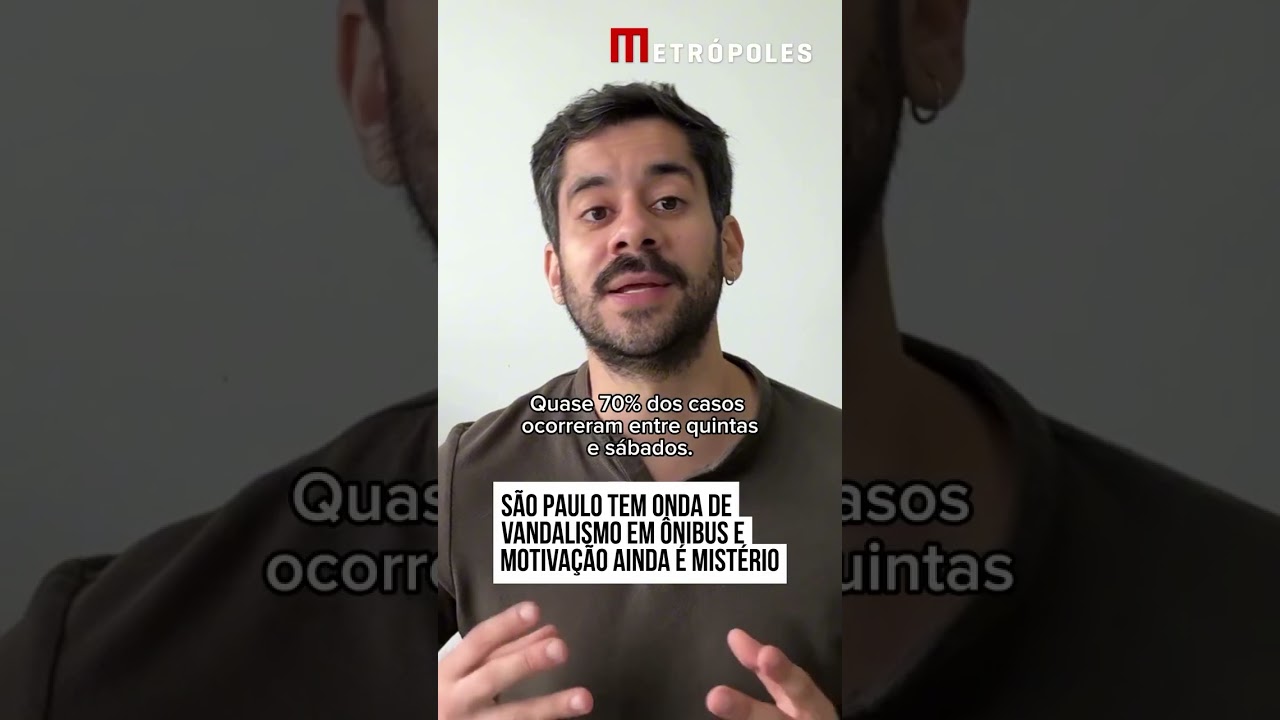 SP tem onda de vandalismo em ônibus e motivação ainda é mistério