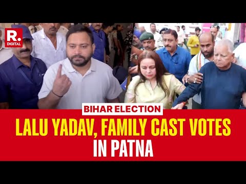 Bihar Election Voting Live: Lalu Yadav, Tejashwi Yadav & Family Cast Votes In Patna