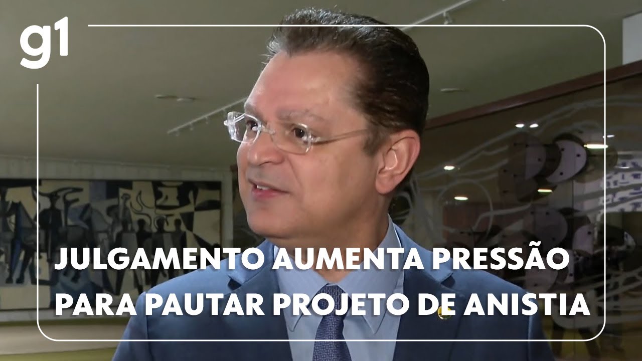 Jornal da Globo Início do julgamento aumenta pressão na Câmara para pautar projeto de anistia