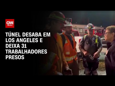 ​Túnel industrial desaba em Los Angeles e deixa mais de 30 trabalhadores presos | LIVE CNN