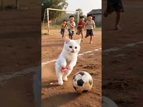 🐱⚽🔥 Kitten’s Football was destroyed! What Dad Cat Did Next Will Blow Your Mind 🤯💥