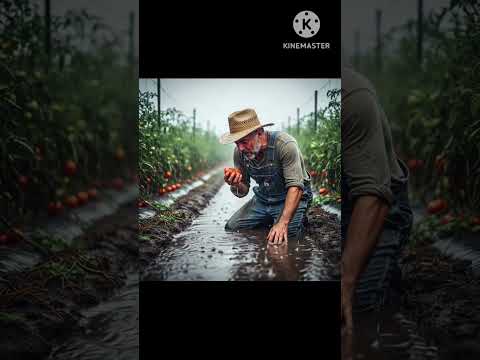 A farmer and his tometo garden #shorts#viralshorts #aishorts #foryou