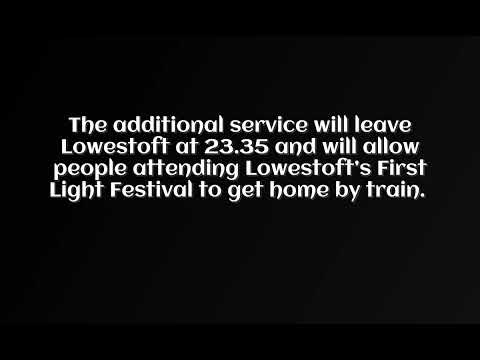 Lowestoft’s First Light Festival gets an extra train home , Britannia 70000