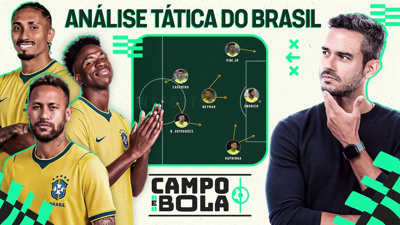 COMO NEYMAR SE ENCAIXA NA SELEÇÃO? ANÁLISE TÁTICA DO BRASIL COM MARCELO BECHLER | CAMPO E BOLA