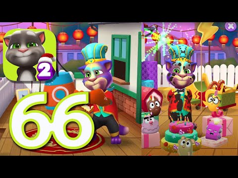 My Talking Tom 2 - Tom's party - Walkthrough Gameplay Ep 66 HD (iOS Android)