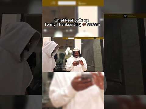 Chief keef pulls up to stream on Thanksgiving #viral #chiefkeef #glogang