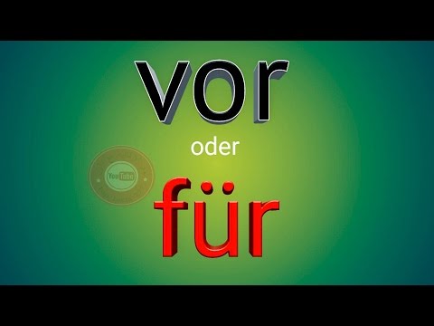 43 الاخطاء الشائعة في اللغة الالمانية حلقة 1 – vor oder für