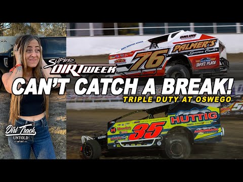 Will The Boys Make It Into The Show!? Super DIRT Week Day Three At Oswego Speedway - dirt track racing video image