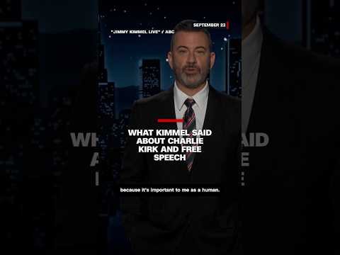 What Kimmel said about Charlie Kirk and free speech