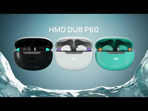HMD DUB P60 Wireless Earbuds | Active Noise Cancellation, 4Mic AI-ENC for Clear Calls, 30Hr Playtime