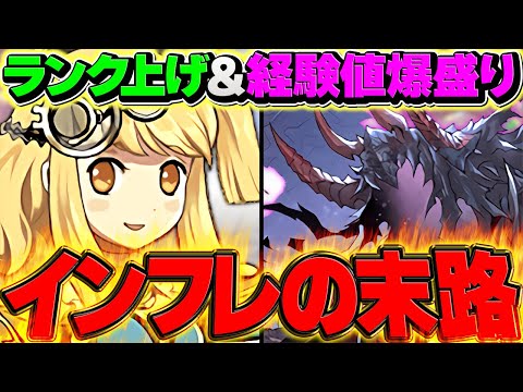 ランク上げインフレの末路！？メリットとデメリットについて話します。メイドコロシアムがヤバい。【パズドラ】