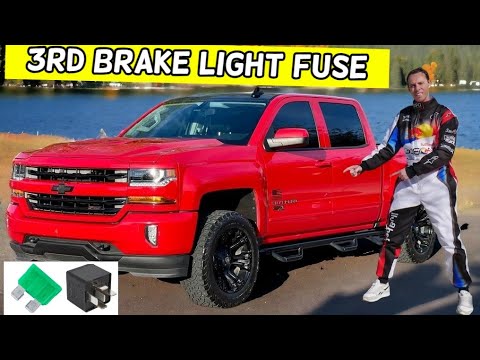 CHEVROLET SILVERADO 3RD BRAKE LIGHT FUSE LOCATION REPLACEMENT 2014 2015 2016 2017 2018 2019