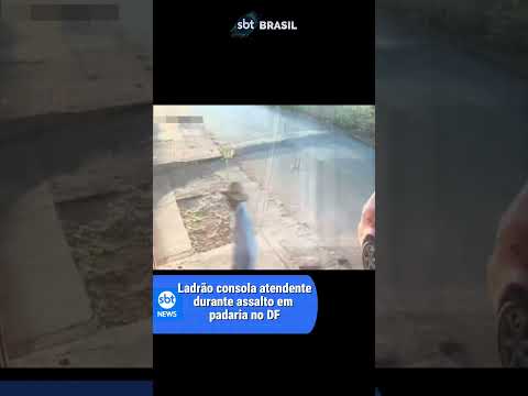 Assaltante acalma atendente durante roubo em Planaltina-DF