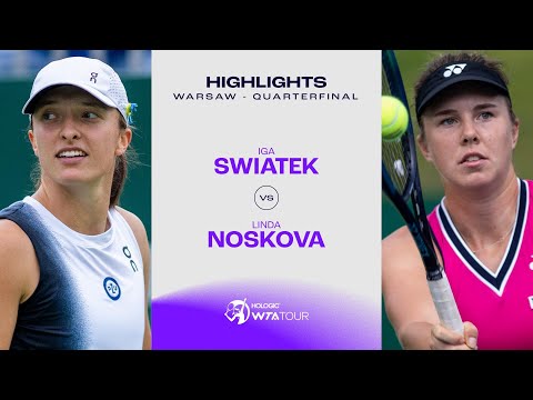 Iga Swiatek vs. Linda Noskova | 2023 Warsaw Quarterfinal | WTA Match Highlights