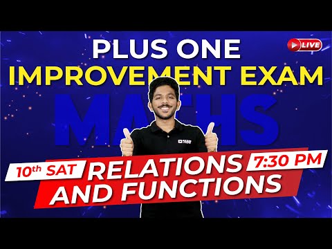 Plus One Improvement Exam | Maths | Relations and Functions | Exam Winner