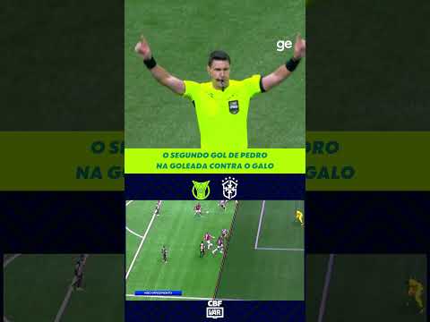 PEDRO FECHOU O PLACAR NA GOLEADA DO FLAMENGO SOBRE O ATLÉTICO-MG | #shorts | ge.globo