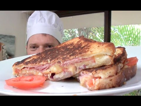 HAM CHEESE TOMATO BUTTER AND ONION Toasted Sandwich Recipe  - Greg's Kitchen - UCGXHiIMcPZ9IQNwmJOv12dQ