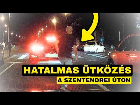 Hatalmas ütközés a Szentendrei úton – már nem fért át a kereszteződésen a furgonos