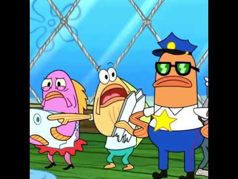 SpongeBob SquarePants is ARRESTED! #spongebobhandcuffs #spongebobhandcuffsmeme