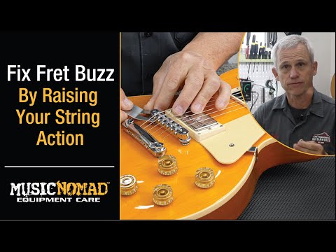 Quick Fix to Eliminate Guitar Fret Buzz - Raise Your String Action!