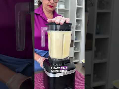 BOLO PUDIM DE FUBÁ SUPER CREMOSO DE LIQUIDIFICADOR