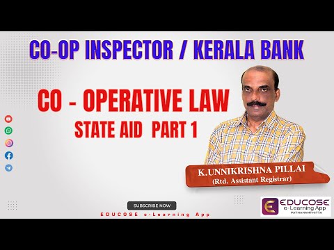 CO-OP INSPECTOR - CO OP LAW - STATE AID - PART 01